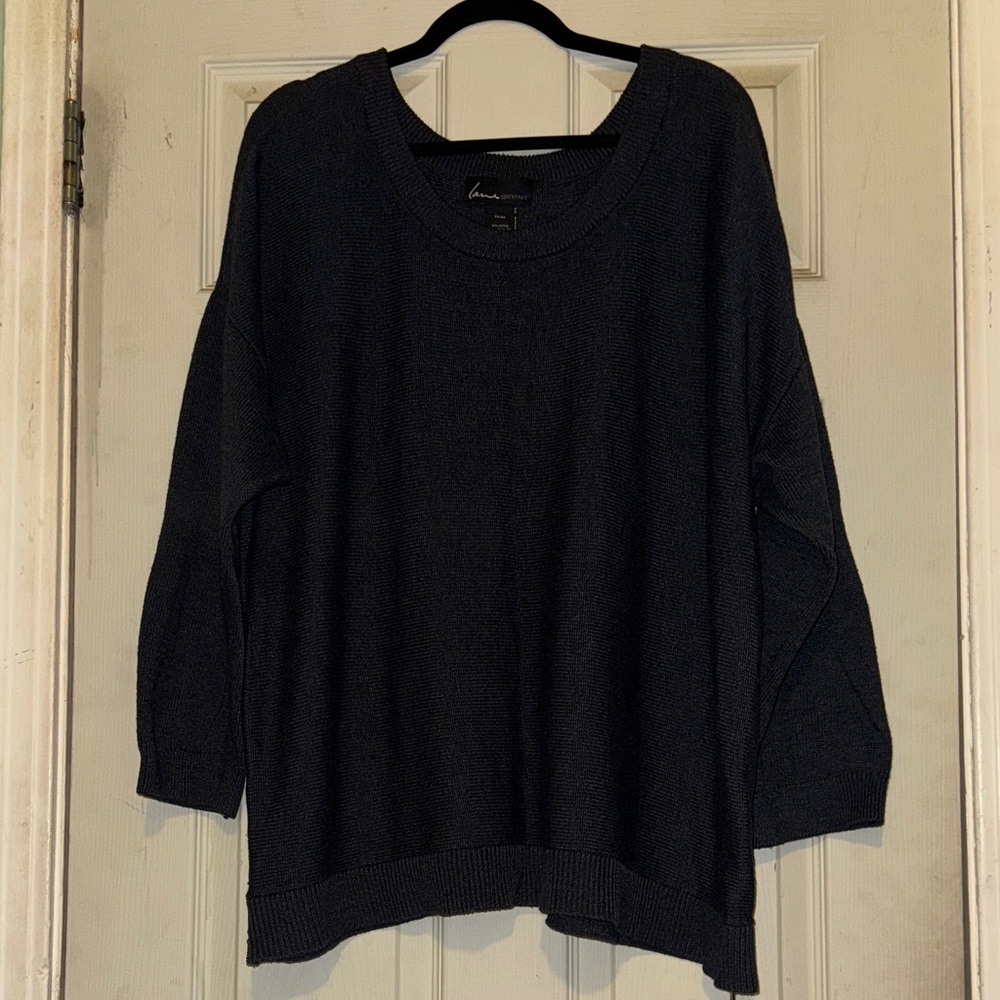 Lane Bryant Black Crew Neck Sweater